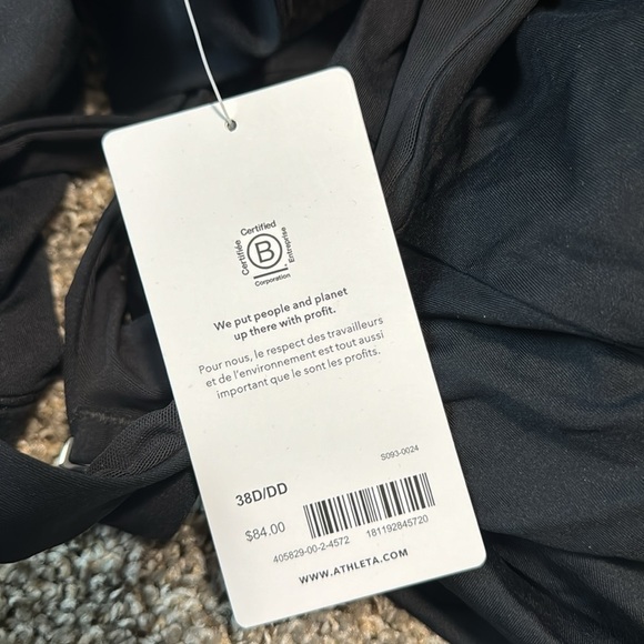 NWT! ATHLETA Black Maldives Bra Cup Tankini - Multiple Sizes🩵 - Picture 10 of 12